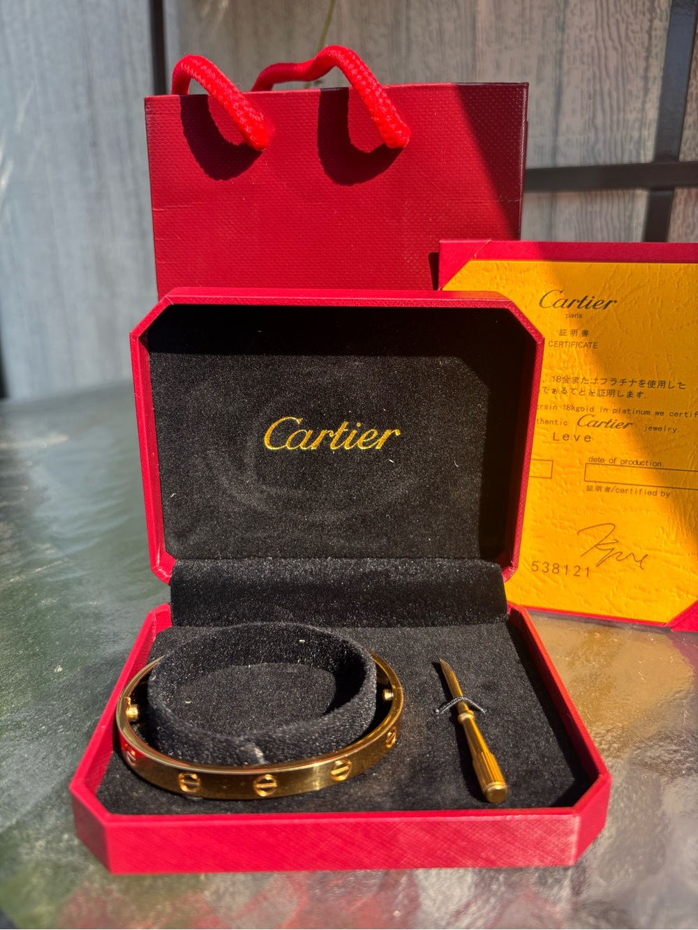 Cartier Gold Bracelet